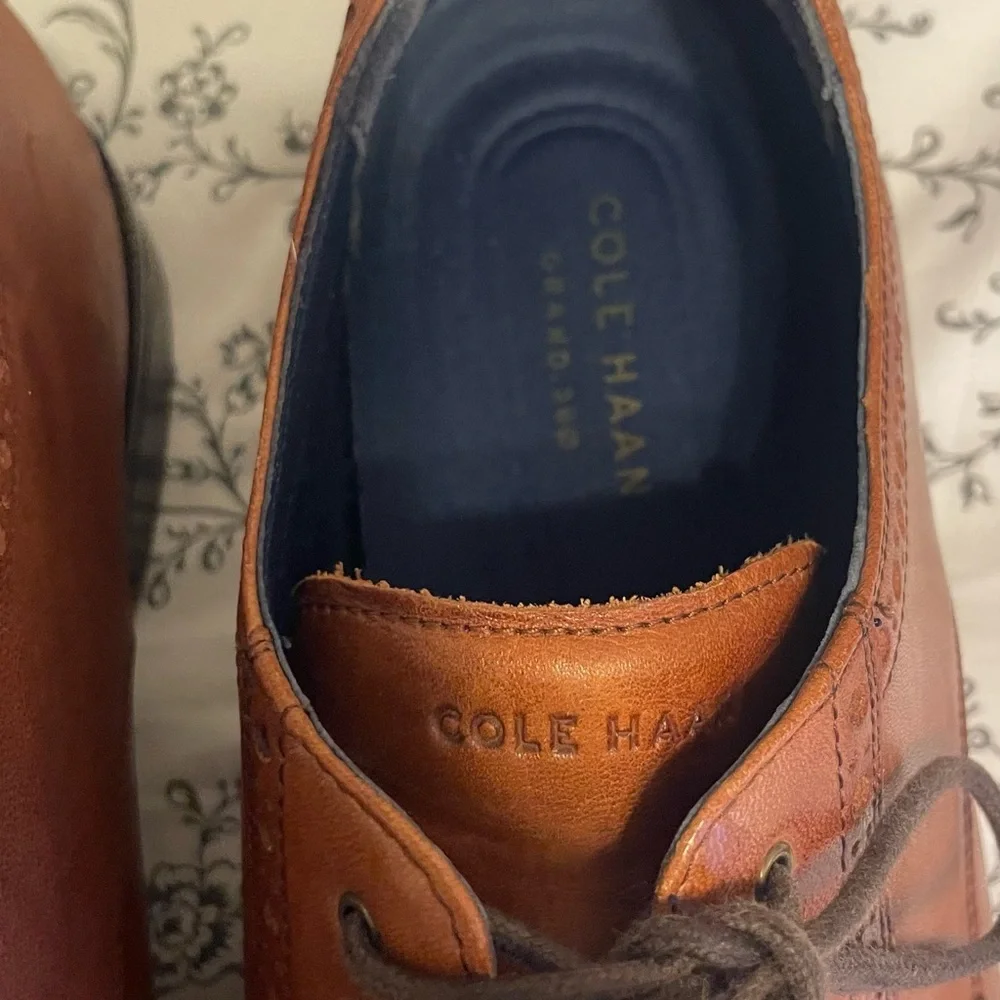 Cole Haan Tan Leather Men's Oxfords